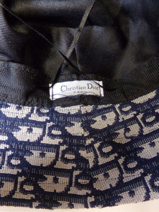 DIOR Paris Monogram Bucket Hat,Dior Jacquard Pattern,Dior Embroidery, Blue main image 4